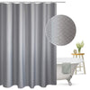 Waffle Weave 100% Polyester Shower Curtain Grey Graphic Print Casual - Diamond Home USA