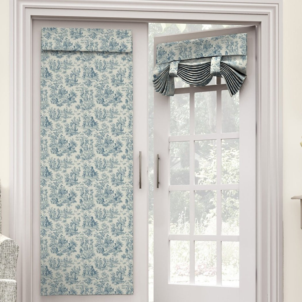 Flower Country Toile Scene French Door Curtain Single Panel Glass Door Patio Door Curtains Country Classic Traditional