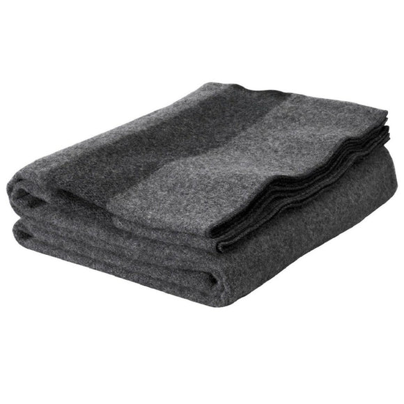 Grey Black Stripe Pattern Blanket (60