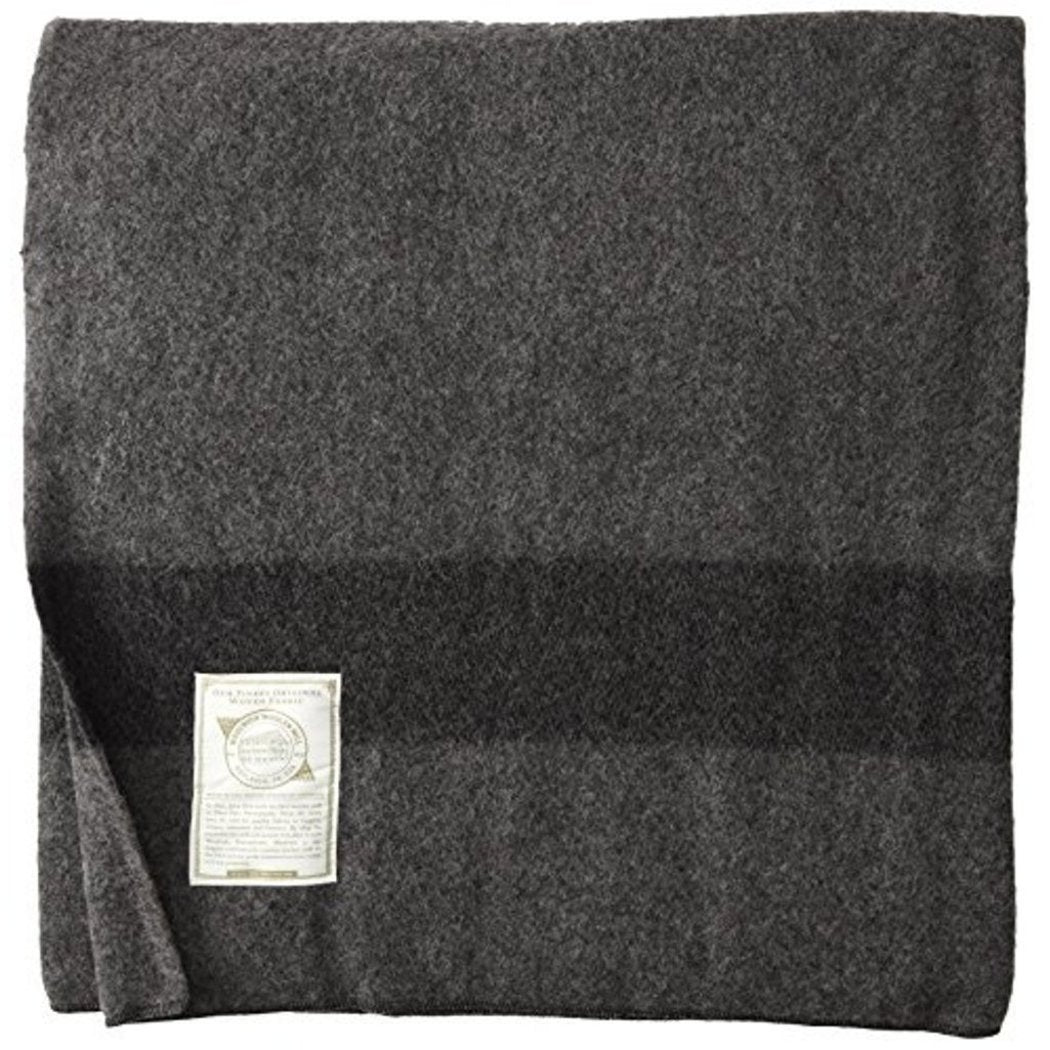 Grey Black Stripe Pattern Blanket (60"Wx 84"L) Elegant Luxury Classic Line Design Sofa Throw Ultra Soft & Warmth Winter Season Bedding Solid Color - Diamond Home USA
