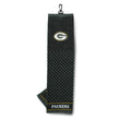 NFL Packers Golf Towel 16 X 22 Inches Football Themed Applique Sports Patterned Team Logo Fan Merchandise Athletic Spirit Gold Dark Green Polyester - Diamond Home USA