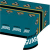 54 X 102 Inch NFL Jaguars Tablecloth Football Themed Rectangle Table Cover Sports Patterned Team Color Logo Fan Merchandise Athletic Spirit Black Gold - Diamond Home USA