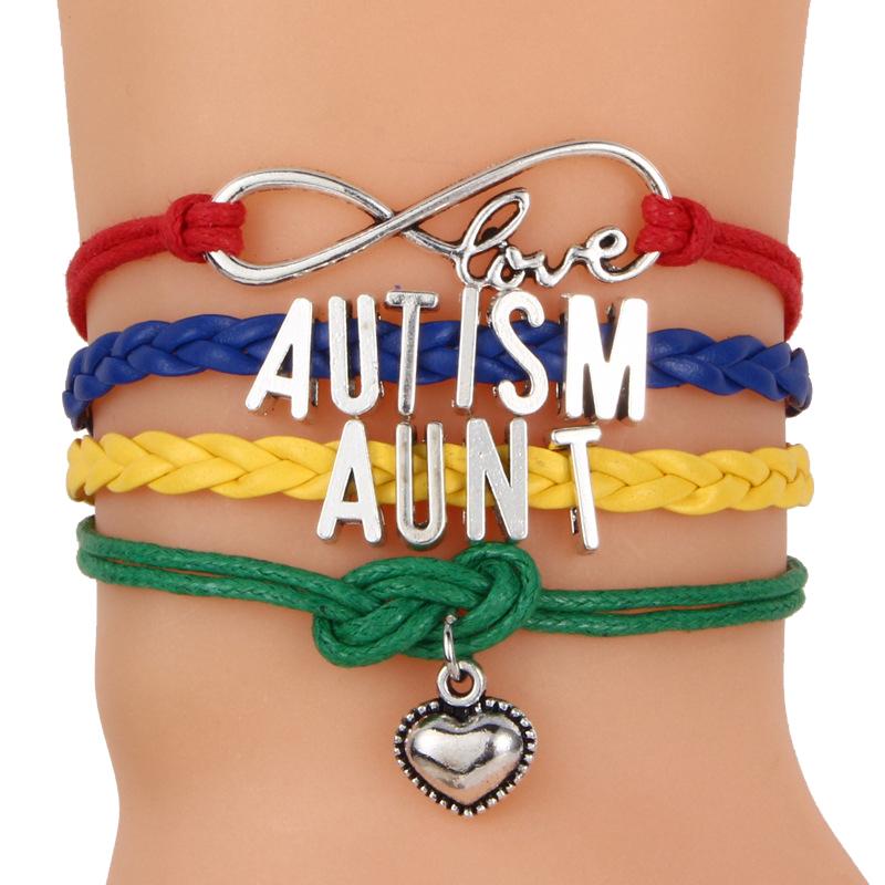 Love Autism Awareness Bracelets for Family - Autism Support Wristbands - Diamond Home USA