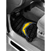 29" X 17 5" NFL Chargers Mat Set Car Floor Football Themed Sports Patterned Truck Non Slip Gift Fan Team Logo Fan Merchandise Athletic Spirit Black - Diamond Home USA