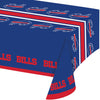54 X 102 Inch NFL Bills Tablecloth Football Themed Rectangle Table Cover Sports Patterned Team Color Logo Fan Merchandise Athletic Spirit Blue Red - Diamond Home USA