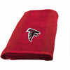 NFL Falcons Hand Towel 26 X 15 Inches Football Themed Applique Sports Patterned Team Logo Fan Merchandise Athletic Spirit Black Red White Silver - Diamond Home USA