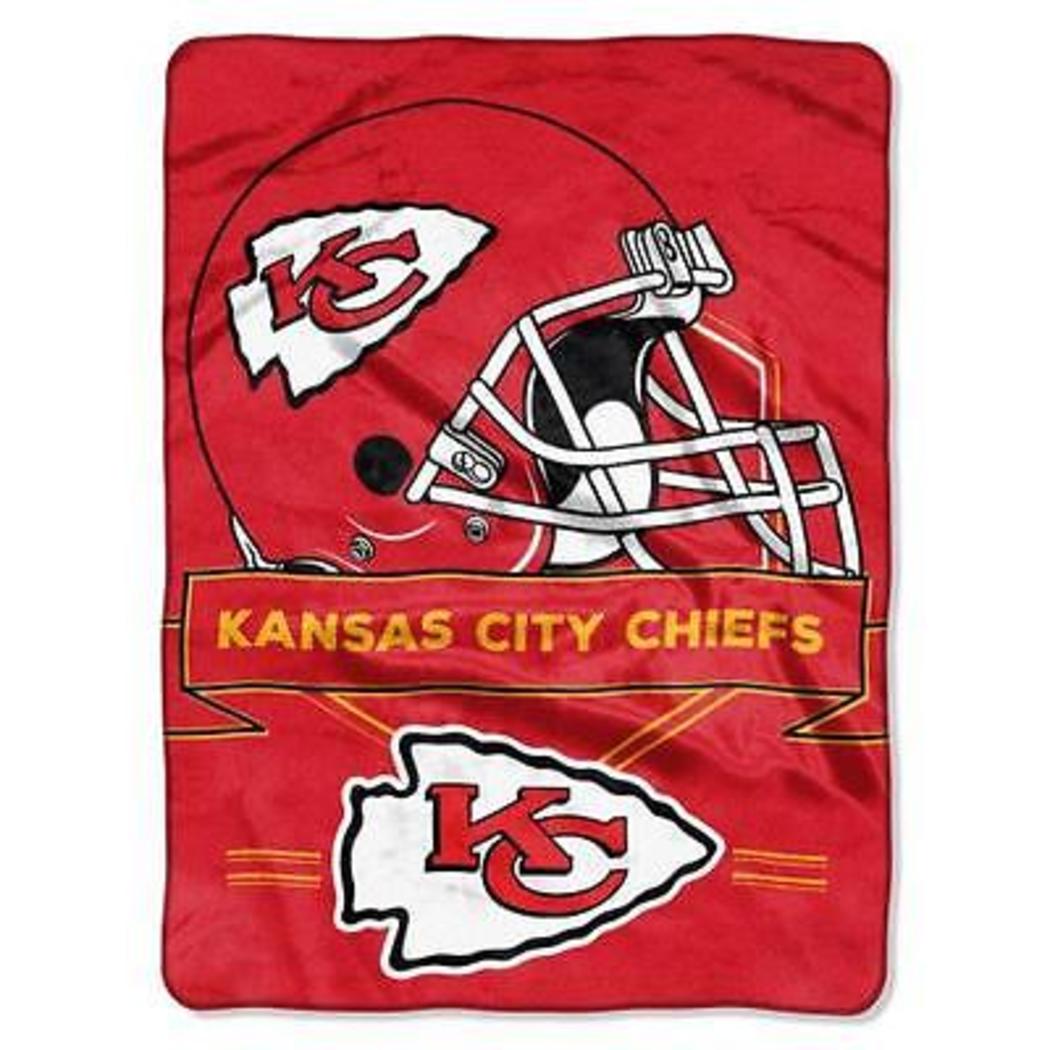 Nfl Chiefs Throw Blanket 60 X 80 Inches Football Themed Oversized Bedding Sports Patterned Team Logo Fan Merchandise Athletic Team Spirit Fan Red Gold