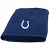 NFL Colts Bath Towel 25 X 50 Inches Football Themed Applique Shower Towel Sports Patterned Team Logo Fan Merchandise Athletic Spirit Blue White - Diamond Home USA
