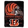 NFL Bengals Throw Blanket 60 X 80 Inches Football Themed Bedding Sports Patterned Team Logo Fan Merchandise Athletic Team Spirit Fan Black Orange