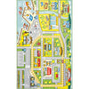 3'3 x 5' Kids Fairytale City Green Color Area Rug Nylon Contemporary Tween Youth Colorful Unique Graphic Town Building Educational Indoor Living Room - Diamond Home USA