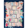 3'3 x 5' Playtime Kids Hopscotch Drawing Color Area Rug Polyester Fun Playful Youth Geometric Solid Tween Novelty Tree House Sun Drawing Indoor - Diamond Home USA