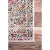 4'x6'ft Pink Red Blue Orange White Colored Persian Medallion Area Rug Indoor Oriental Bohemian Living Room Flooring Rectangle Carpet Traditional - Diamond Home USA
